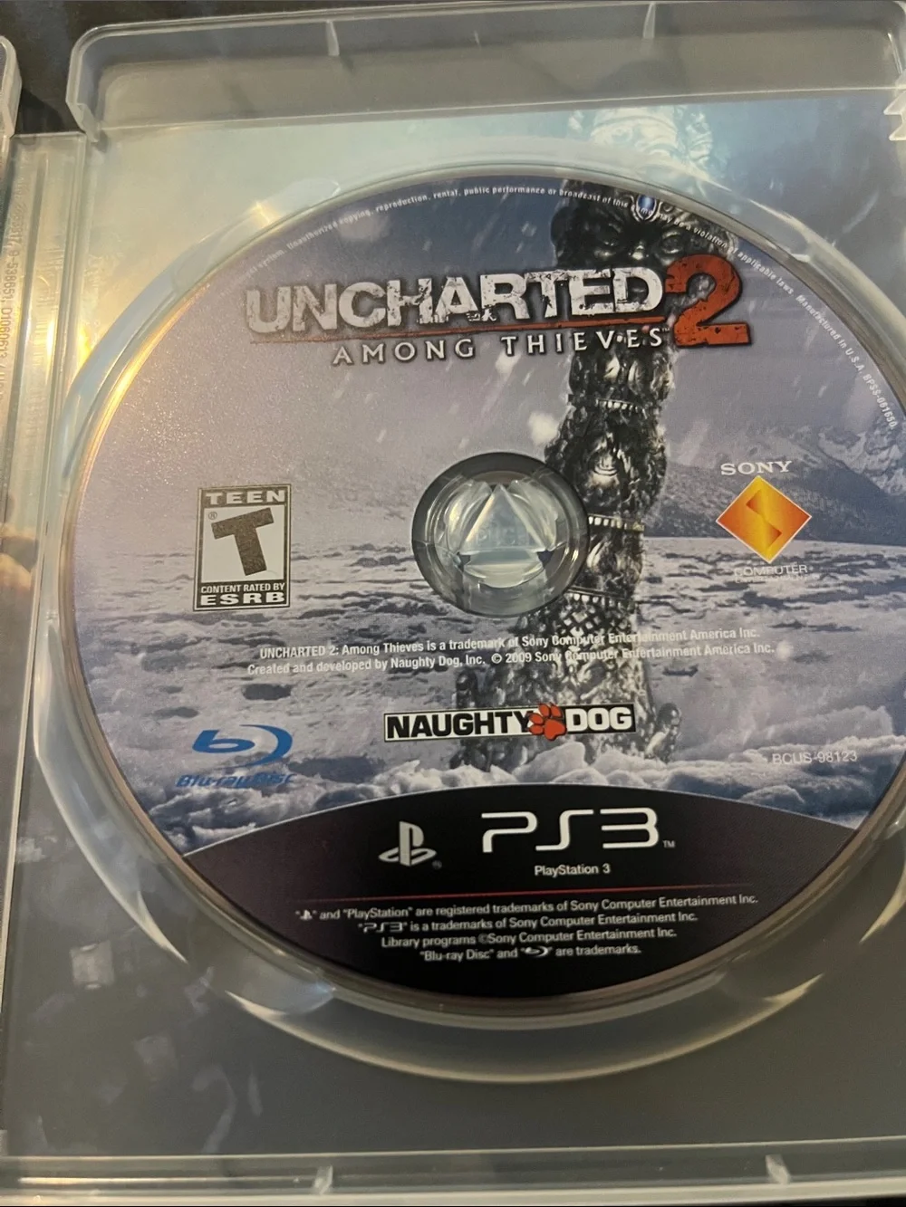 Sony PS3 Uncharted 2: Among Thieves - Blue & Red Cover